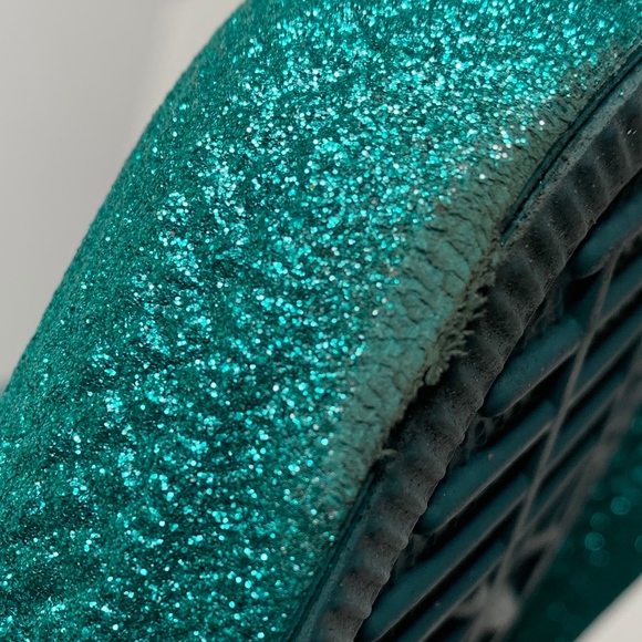 NEW Converse | Turquoise Glitter Low Tops size 7 - Picture 8 of 8